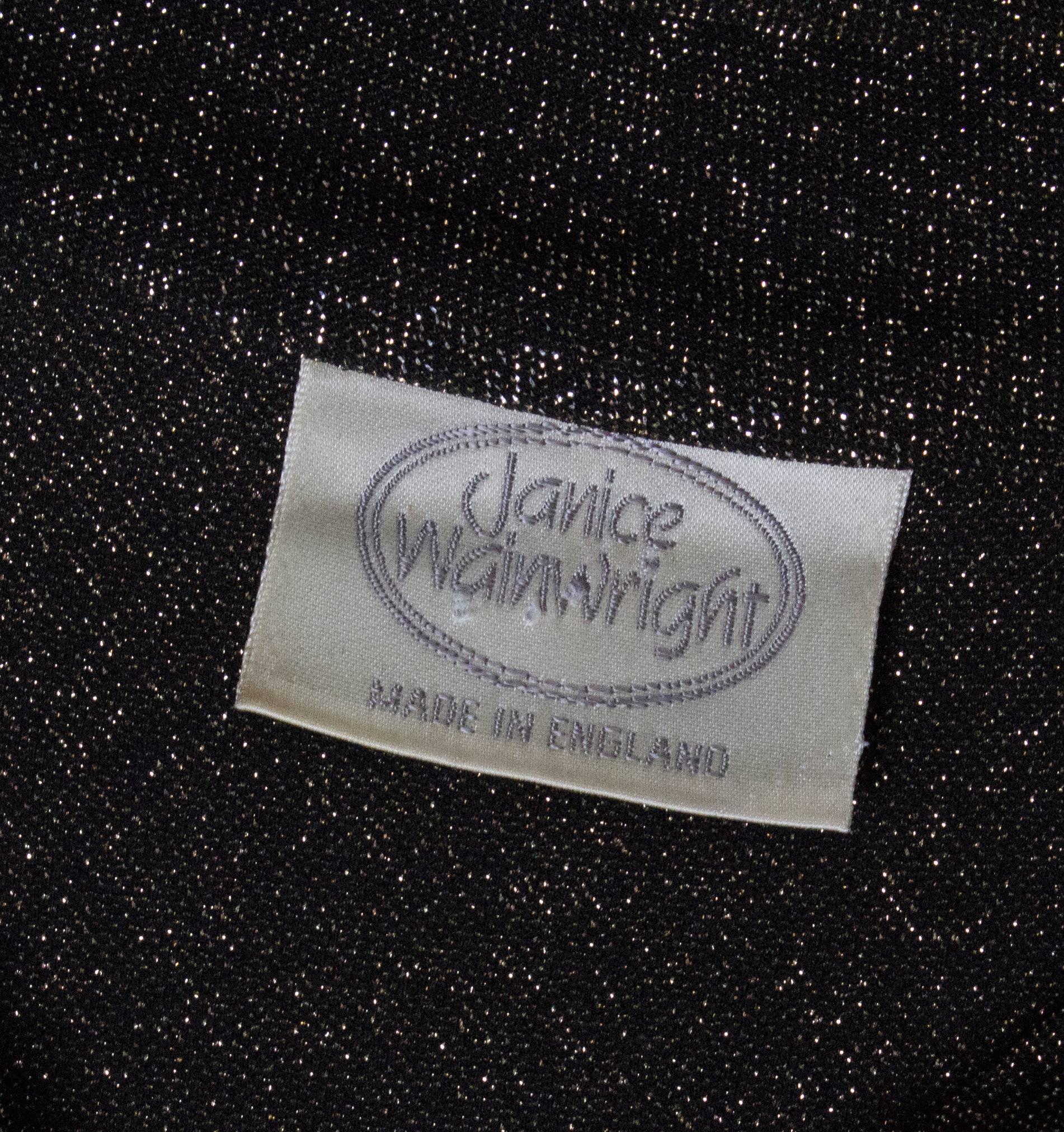 Janice Wainwright Vintage Lurex-Top, 1970er Jahre im Angebot 3