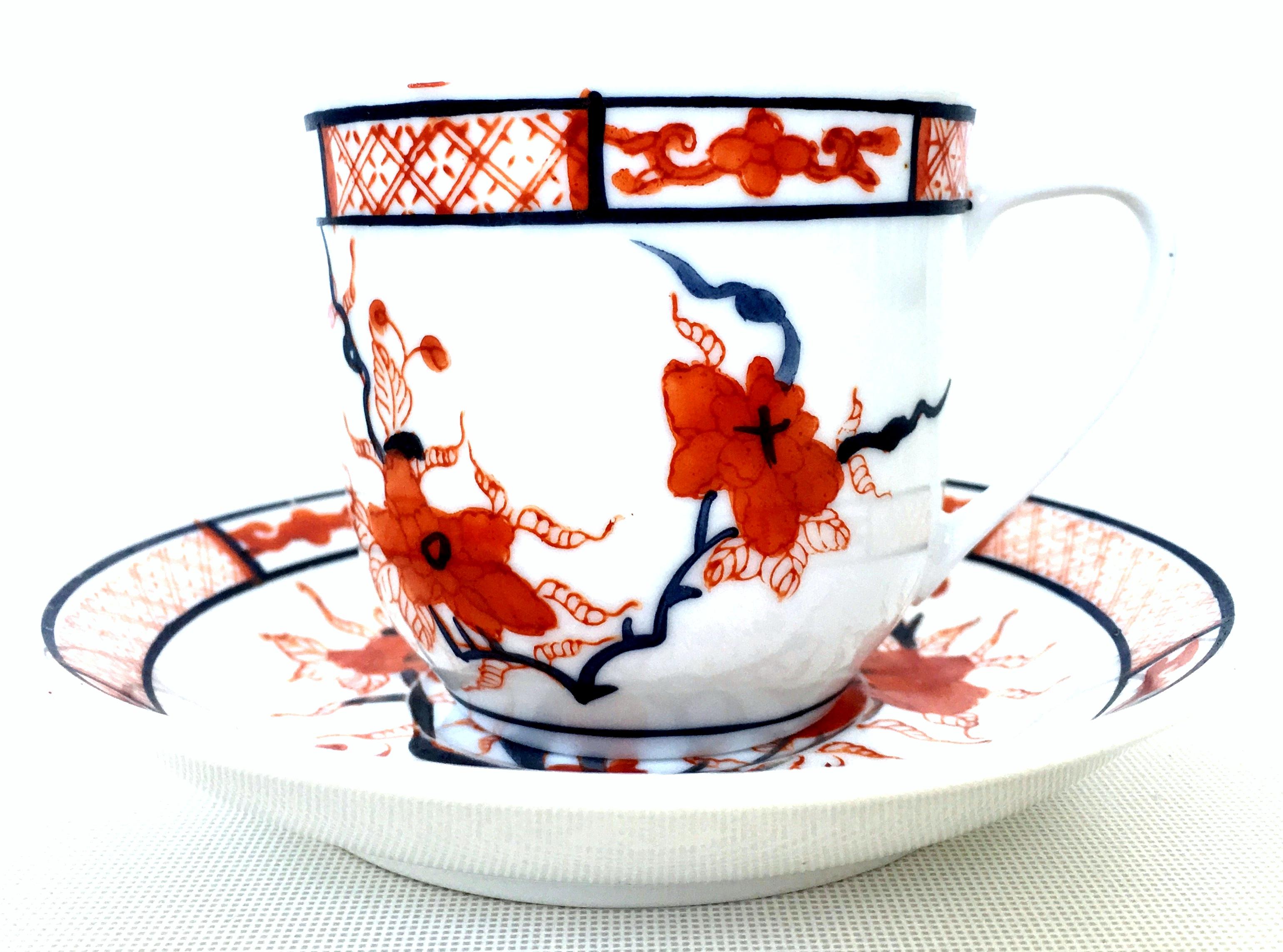 20th Century 1970'S Japanese Hand-Painted Porcelain Dinnerware 