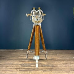 1970's Japanese Nikon 20 x 120 Big Eye Military Binoculars & Tripod