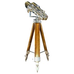 1970's Japanese Nikon 20 x 120 Big Eye Military Binoculars & Tripod