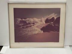 1970s Jay Maisel Beach Scene Color Photograph Signed Numbered and Framed