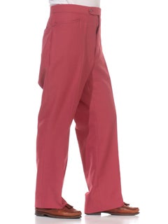 1970S JAYMAR SANS A BELT Dark Salmon Polyester Men's Pants