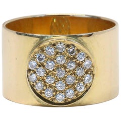 1970er Jean Dinh Van Anthea Diamantring aus 18 Karat Gold mit Diamanten
