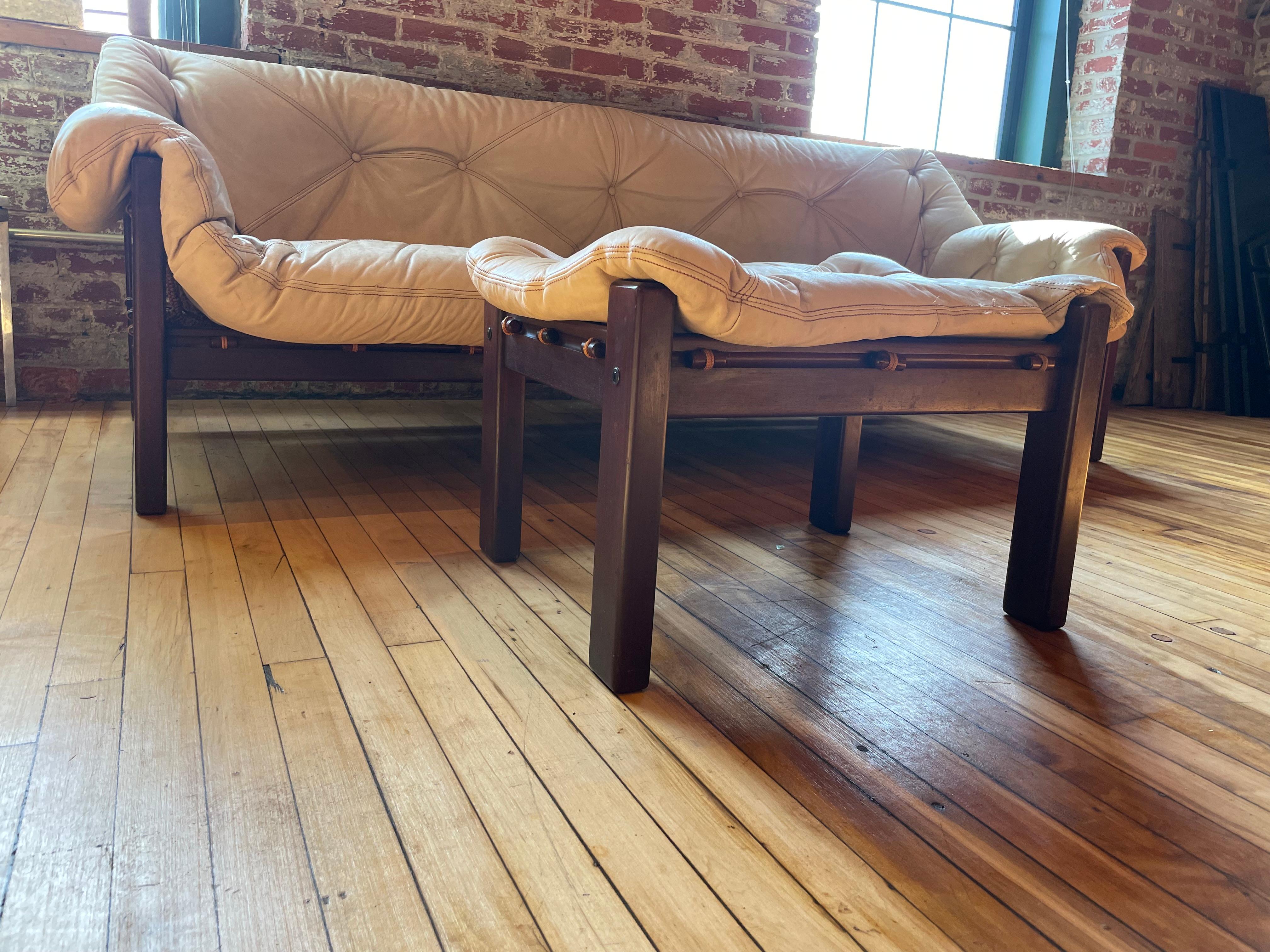 1970s Jean Gillon Sofa And Ottoman from Brazil 4