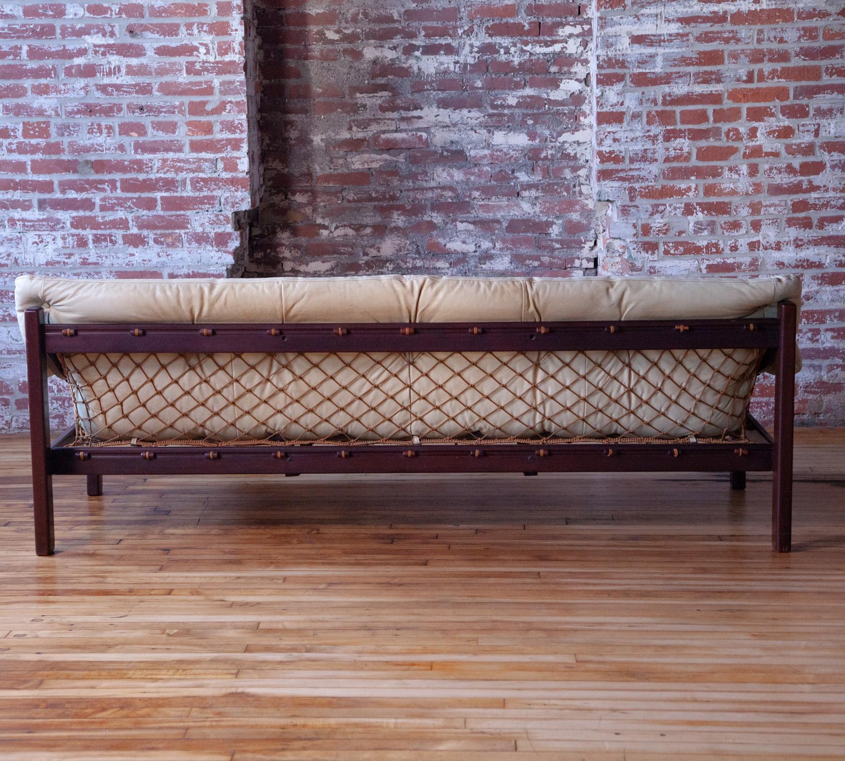 Brazilian 1970s Jean Gillon Sofa And Ottoman from Brazil