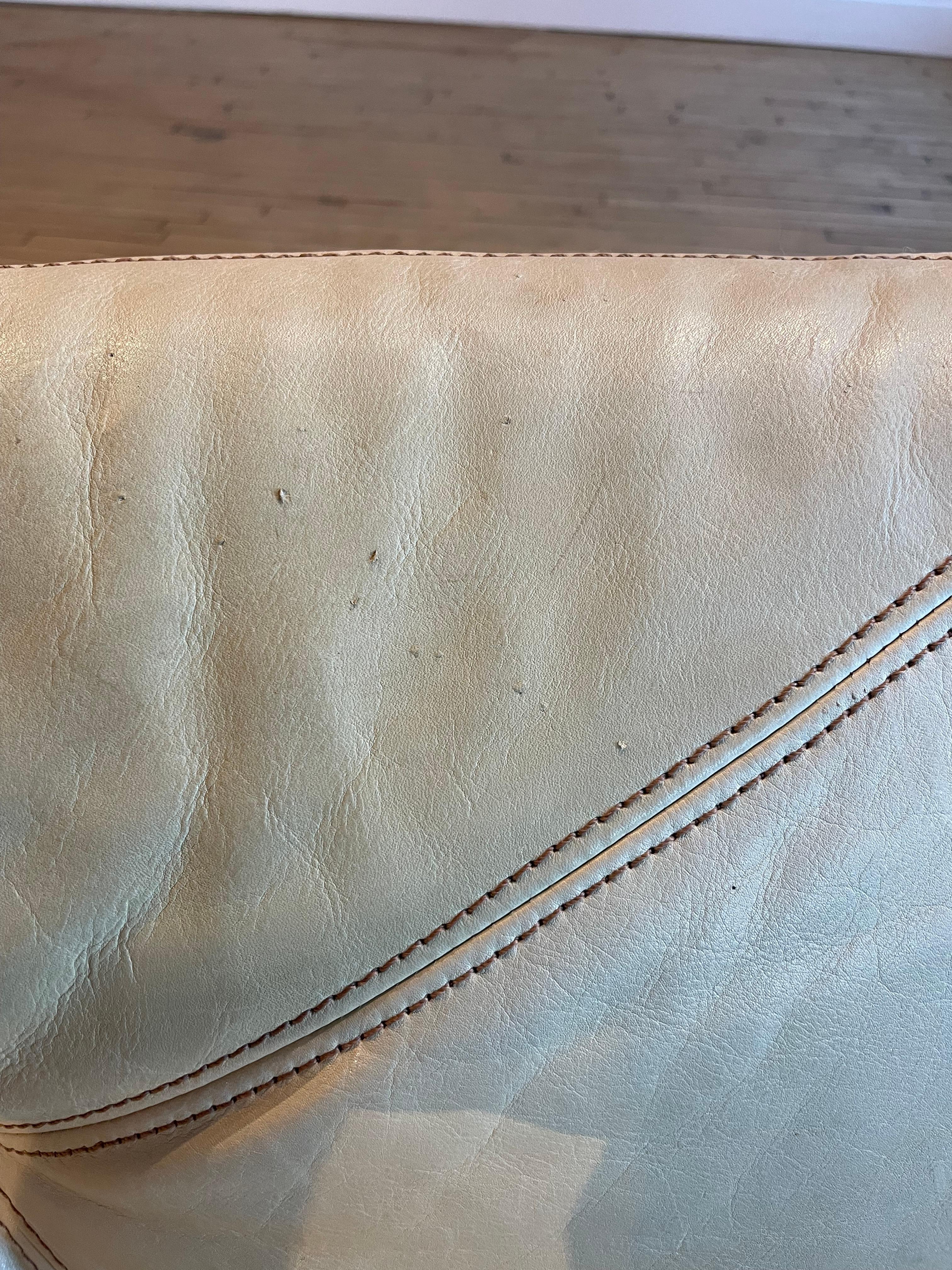 Leather 1970s Jean Gillon Sofa And Ottoman from Brazil