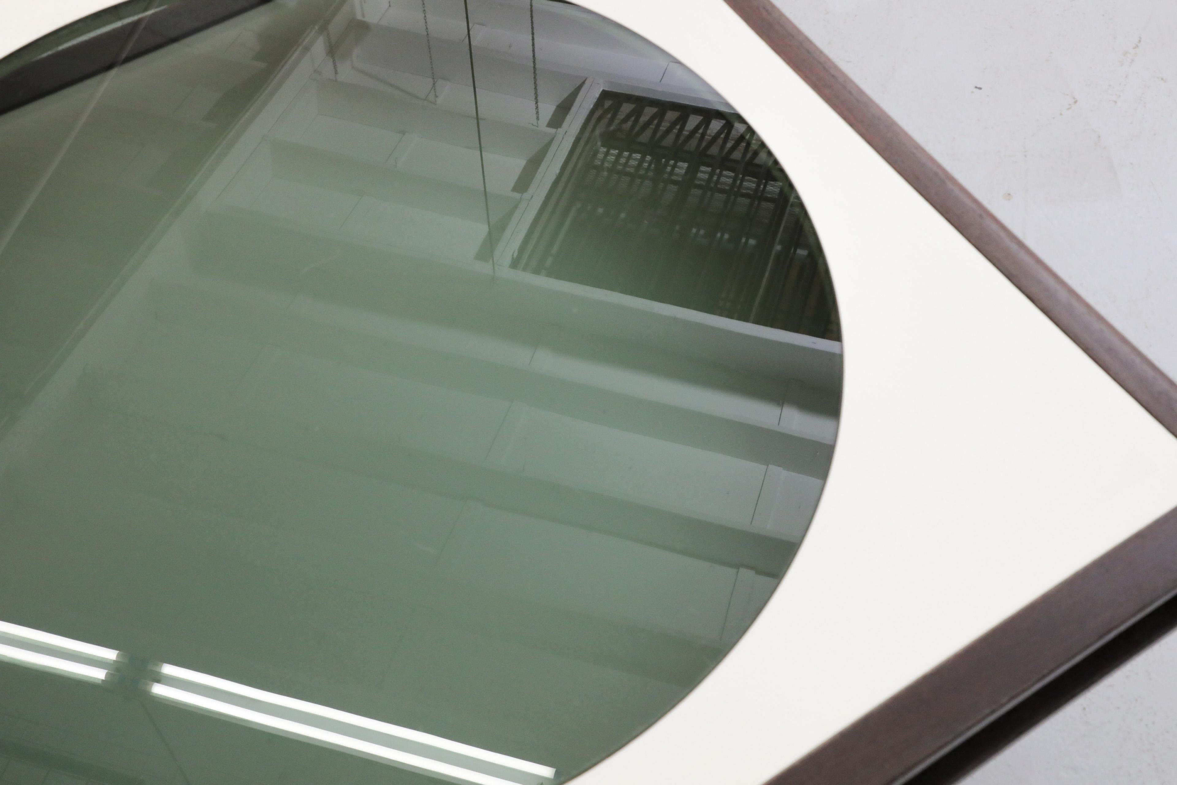 1970's, Jean Maneval Style Space Age Wenge and White Formica Square Coffee Table 6