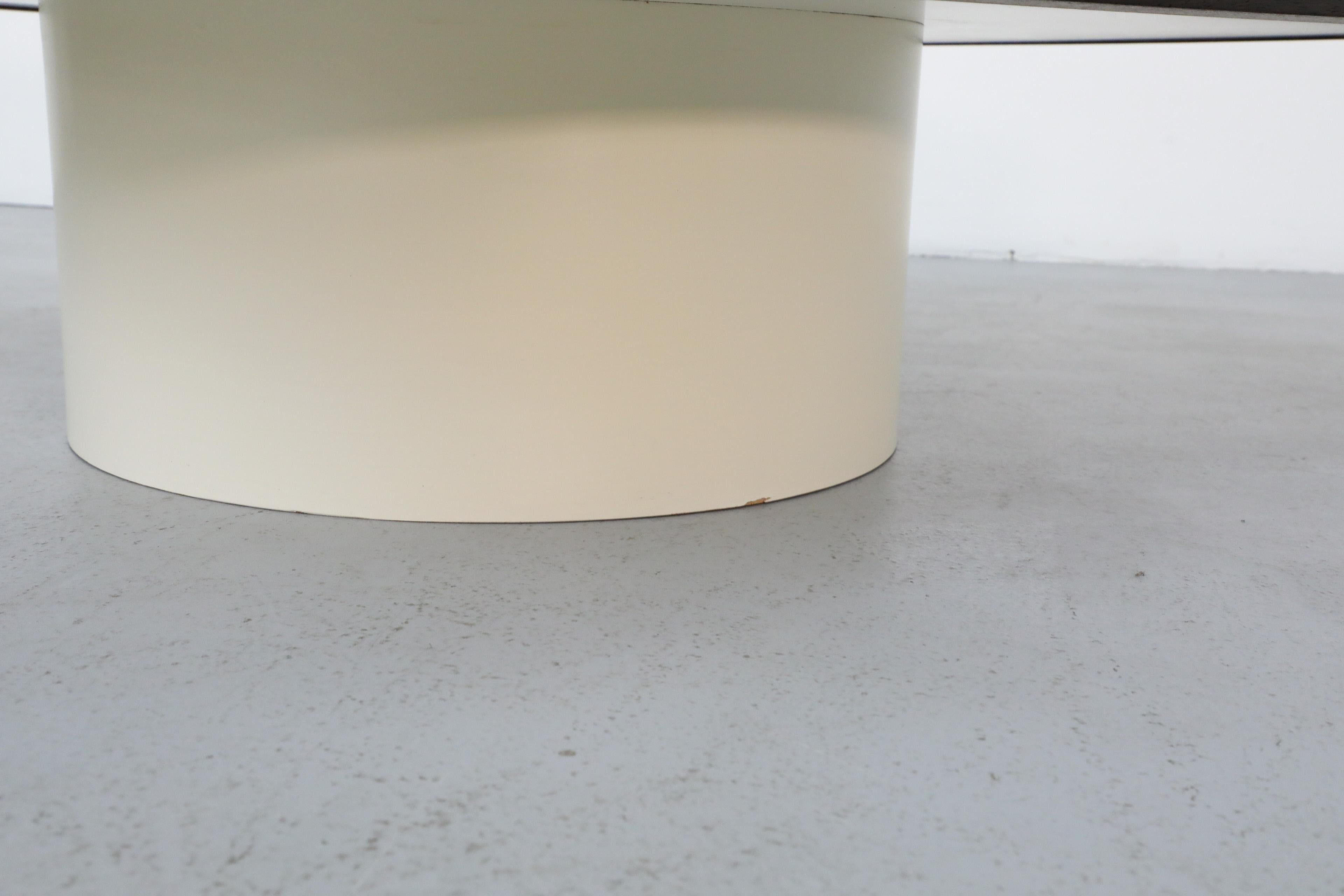 1970's, Jean Maneval Style Space Age Wenge and White Formica Square Coffee Table 2
