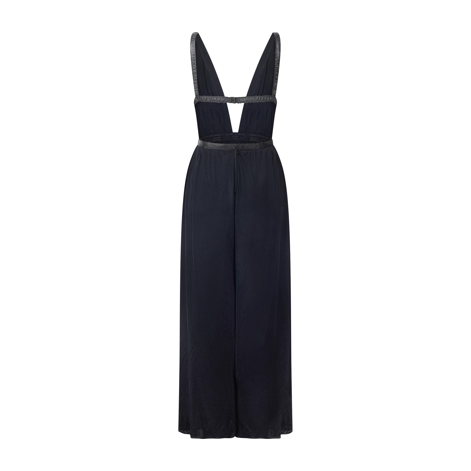 Mono de punto negro estilo diosa Jean Varon de los años 70 Negro en venta