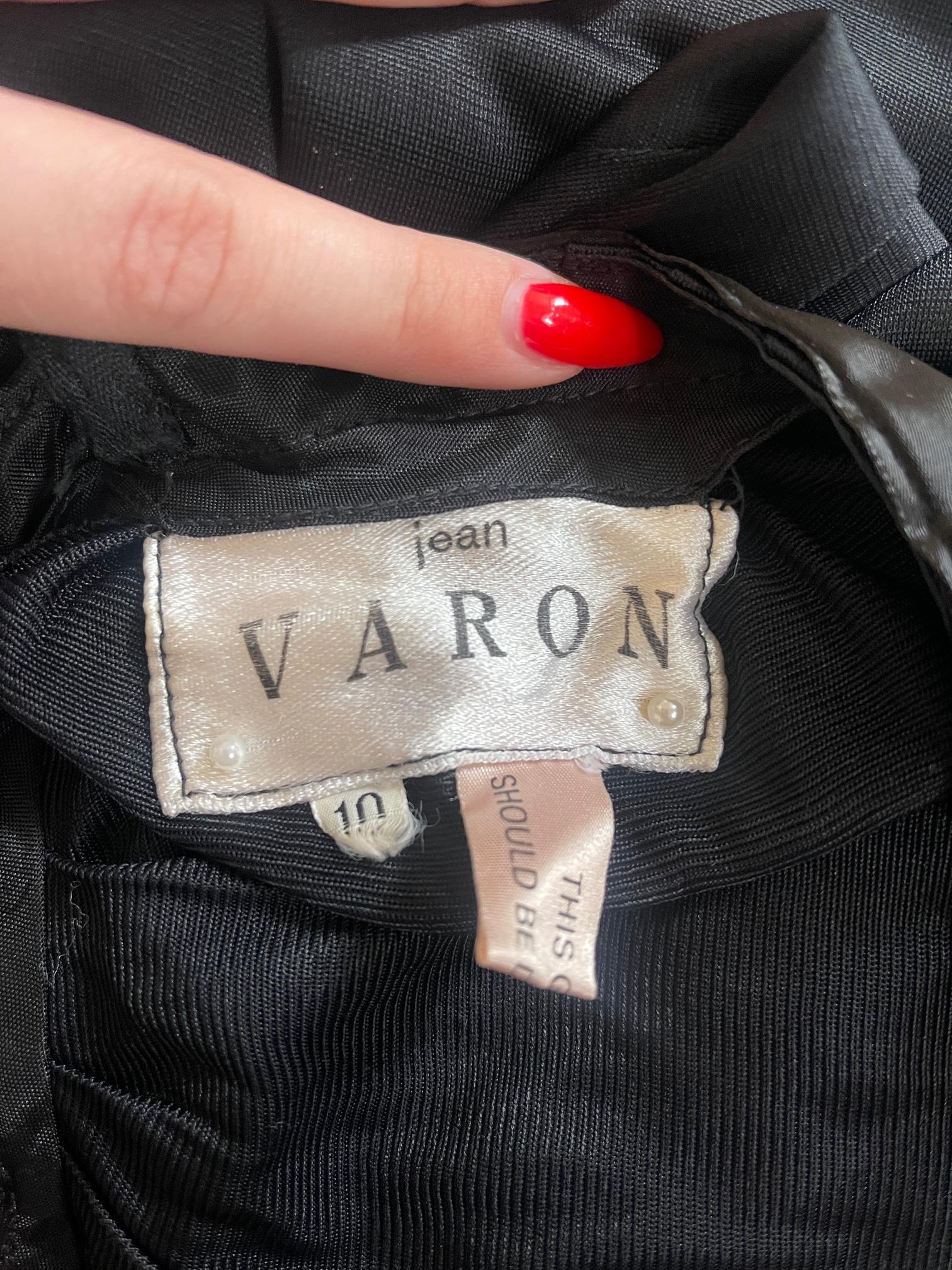 De las mujeres Mono de punto negro estilo diosa Jean Varon de los años 70 en venta