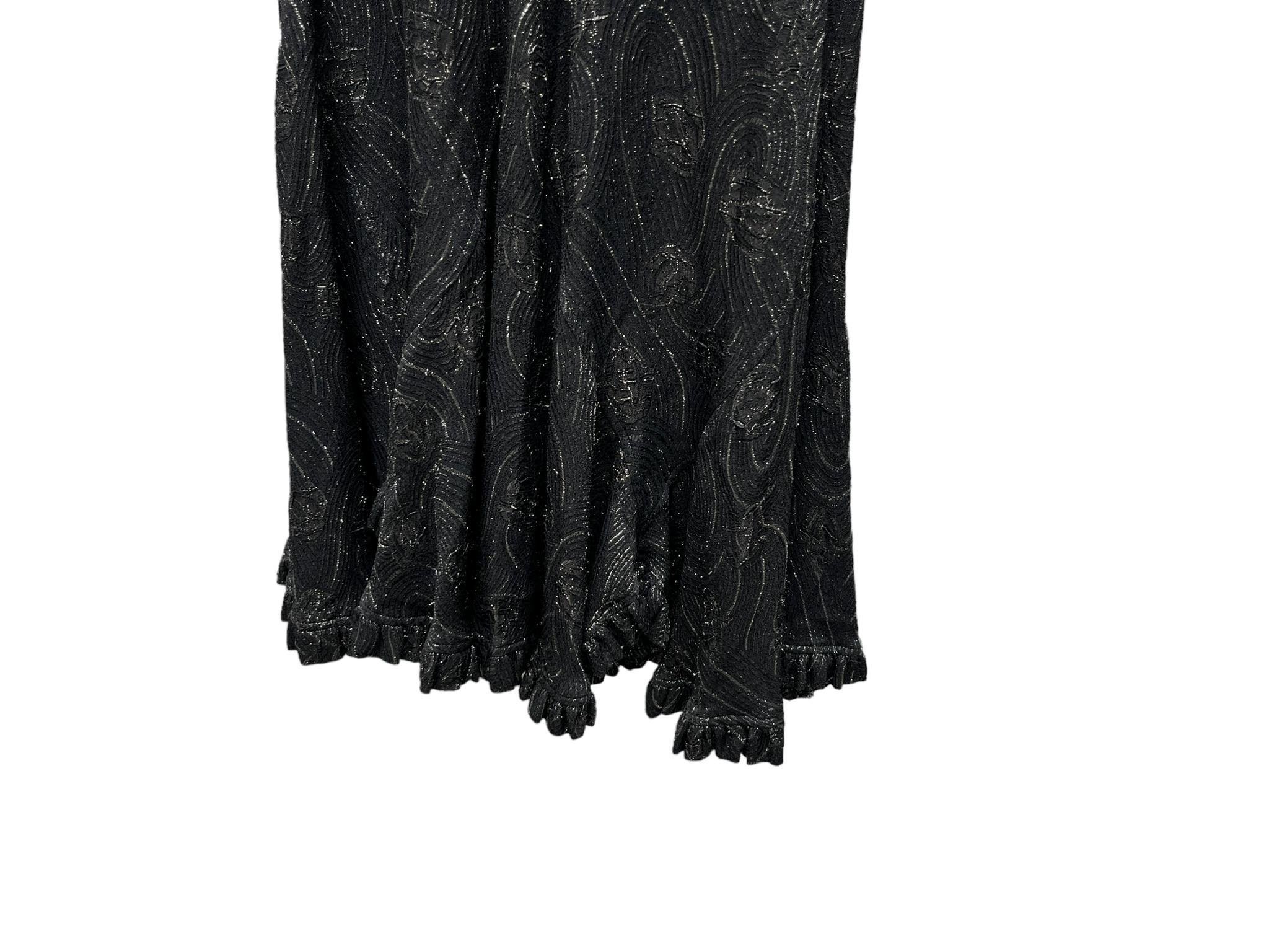 Jean Varon Metallic Dress, Circa 1970s For Sale 7