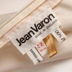 1970s Jean Varon Vintage Blush Maxi Dress with Embroidered Floral Detail