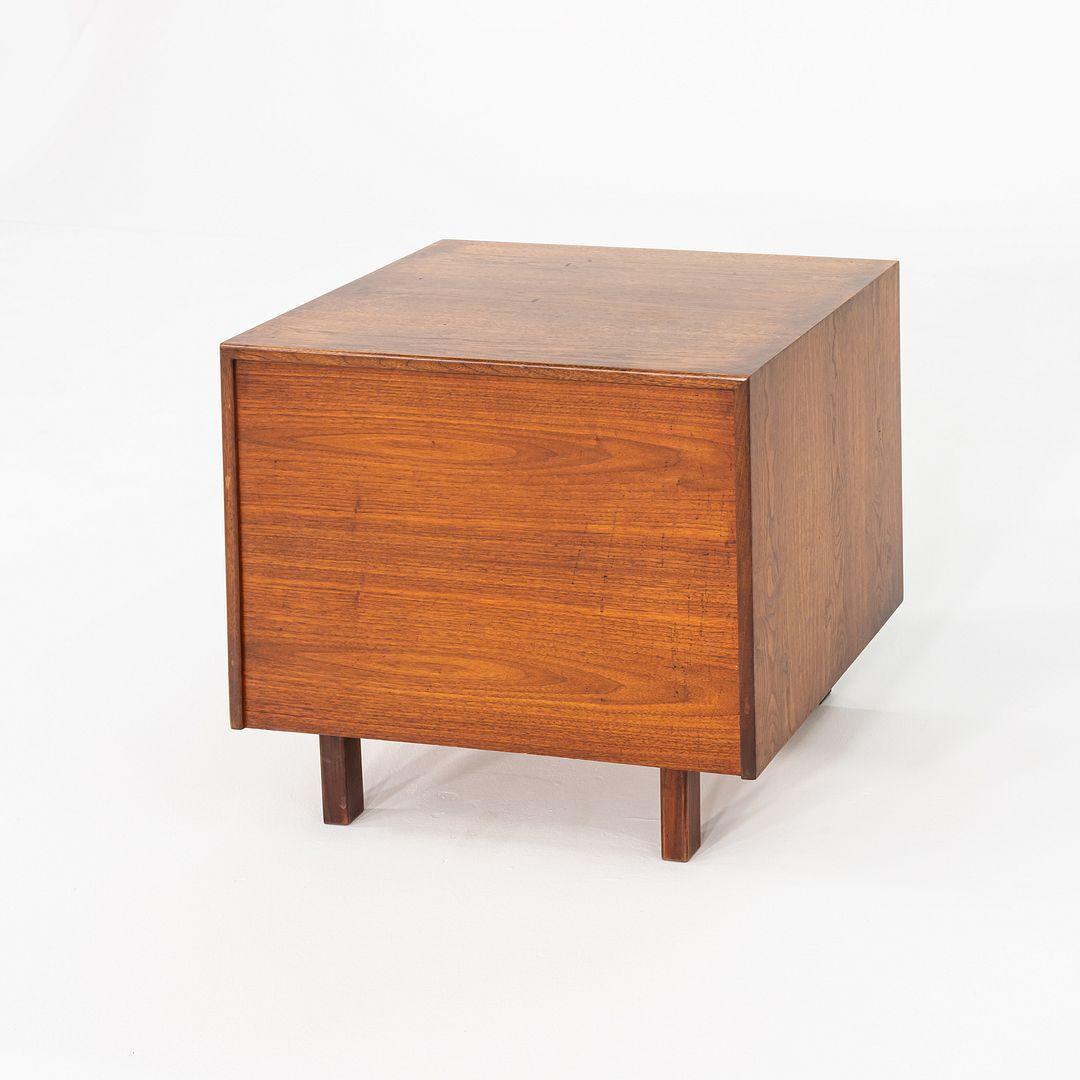1970s Jens Risom Design 27 inch Cabinet / Nightstand in Walnut For Sale 1
