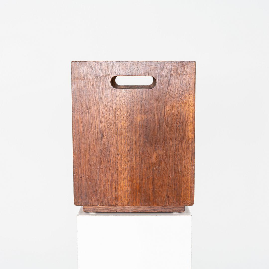 Papelera / cubo de basura de nogal Jens Risom Design, años 70 en Bueno estado para la venta en Philadelphia, PA