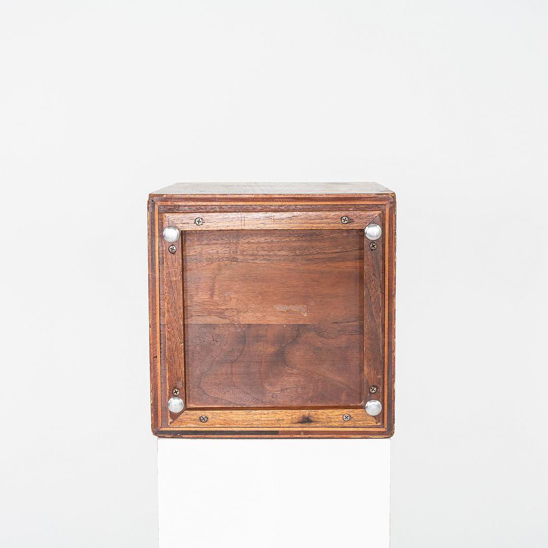 Papelera / cubo de basura de nogal Jens Risom Design, años 70 finales del siglo XX en venta