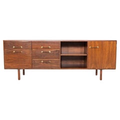 1970s Jens Risom Designs 72 inch Credenza / Cabinet in Walnut