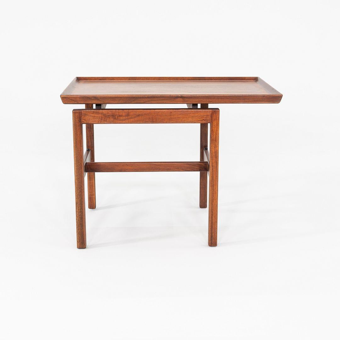 1970s Jens Risom Designs Side / End Table in Walnut 21x30
