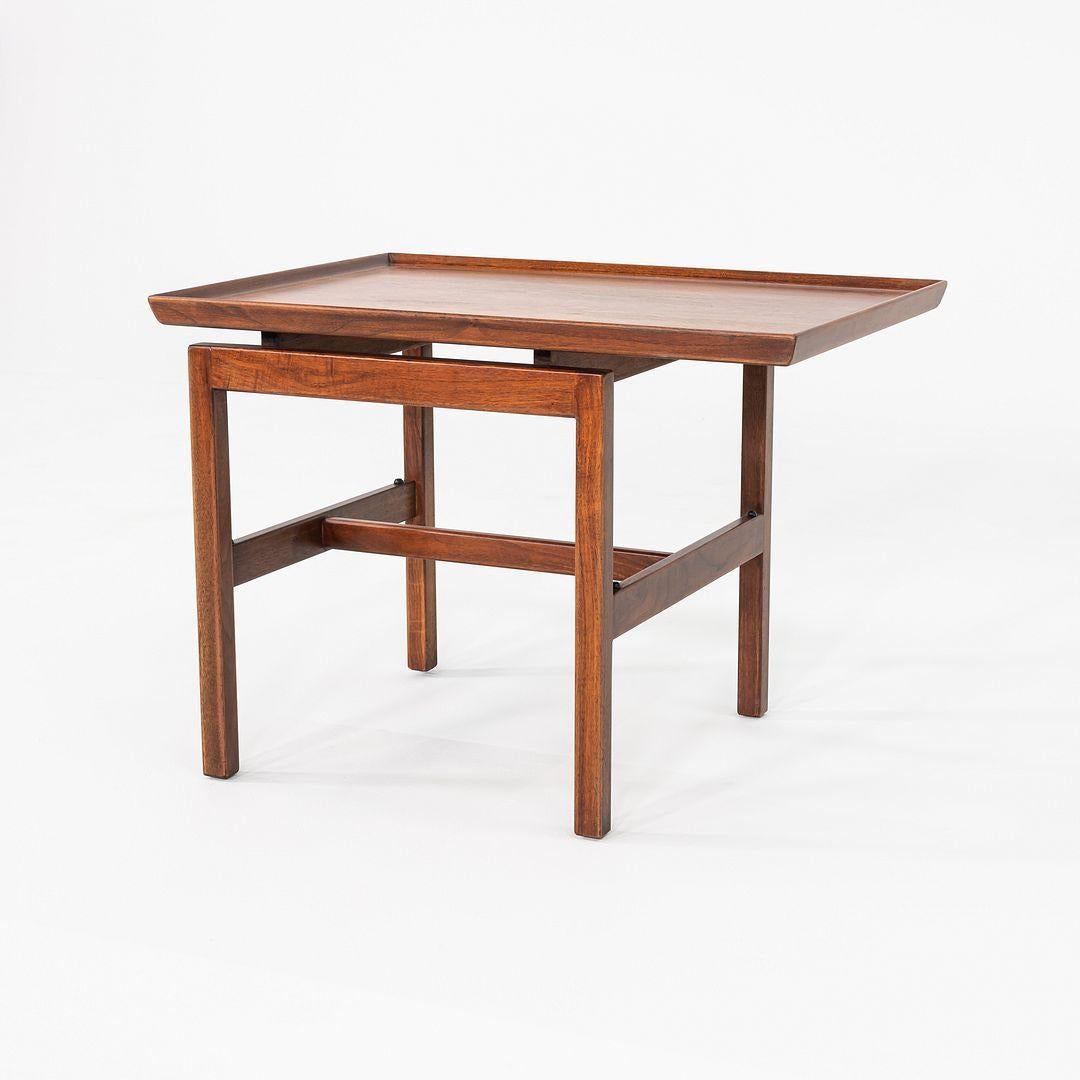 1970s Jens Risom Designs Side / End Table in Walnut 21x30