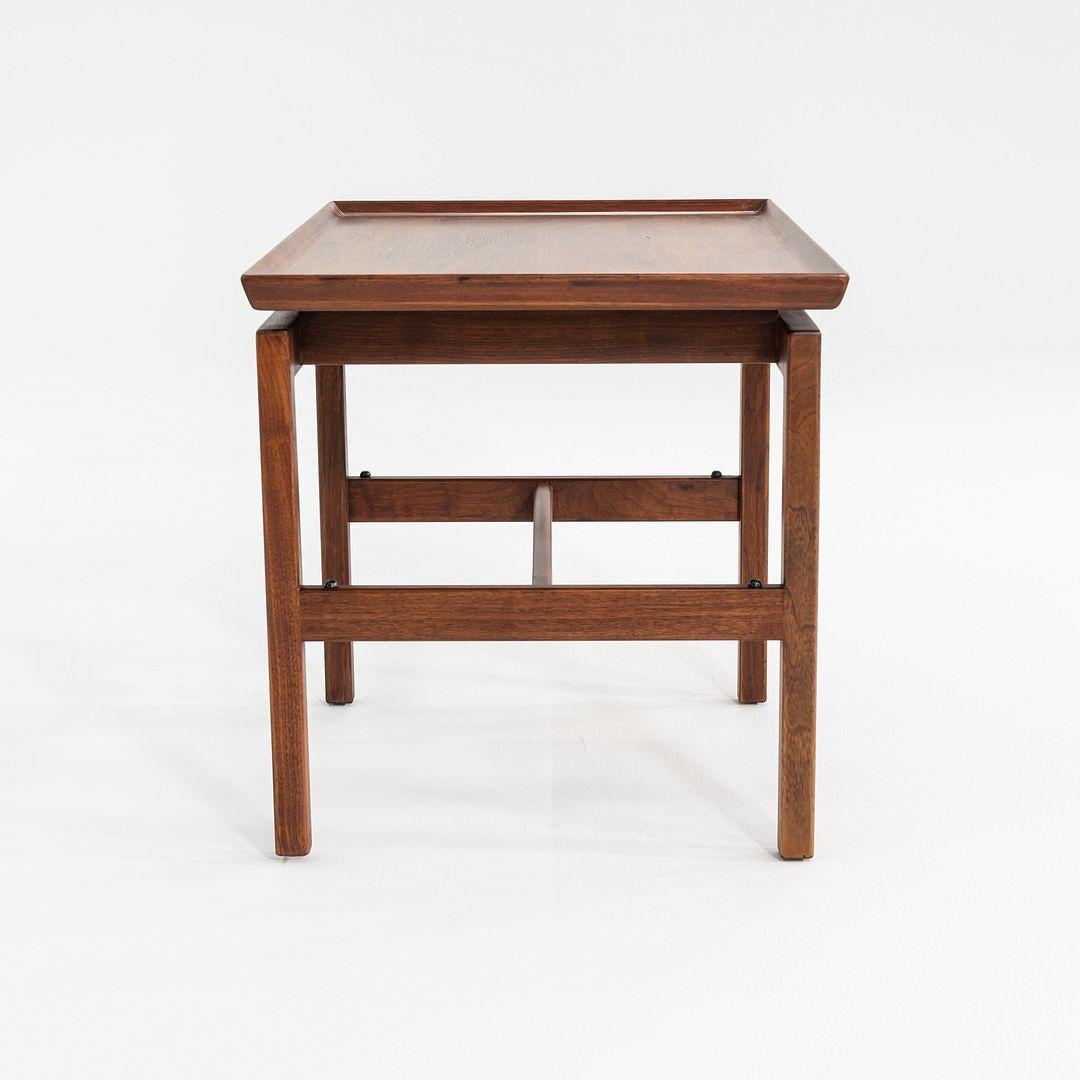 1970s Jens Risom Designs Side / End Table in Walnut 21x30