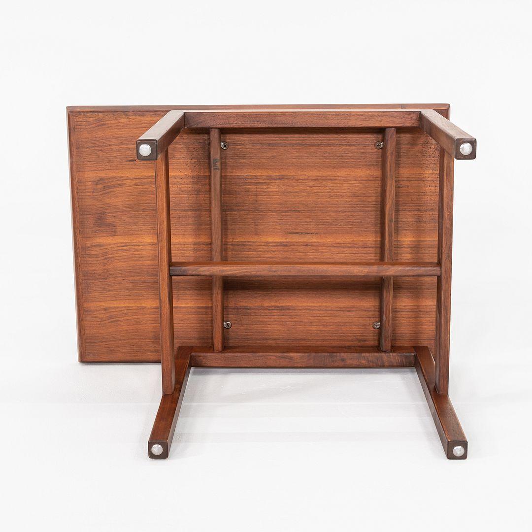 Late 20th Century 1970s Jens Risom Designs Side / End Table in Walnut 21x30