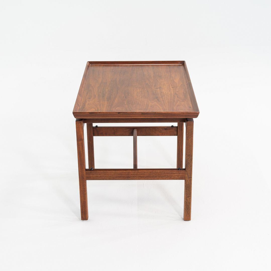 1970s Jens Risom Designs Side / End Table in Walnut 21x30