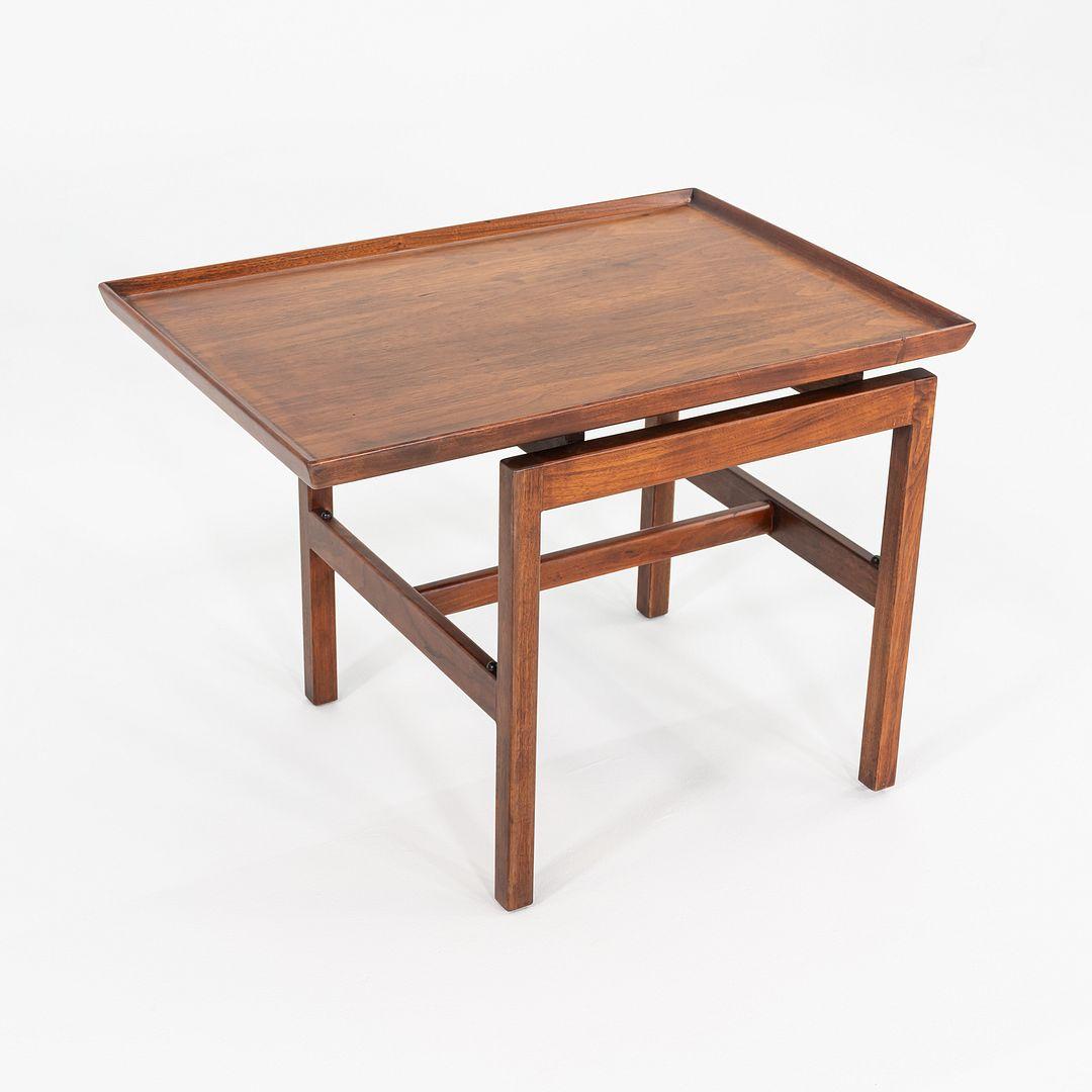 1970s Jens Risom Designs Side / End Table in Walnut 21x30