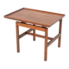 1970s Jens Risom Designs Side / End Table in Walnut 21x30"