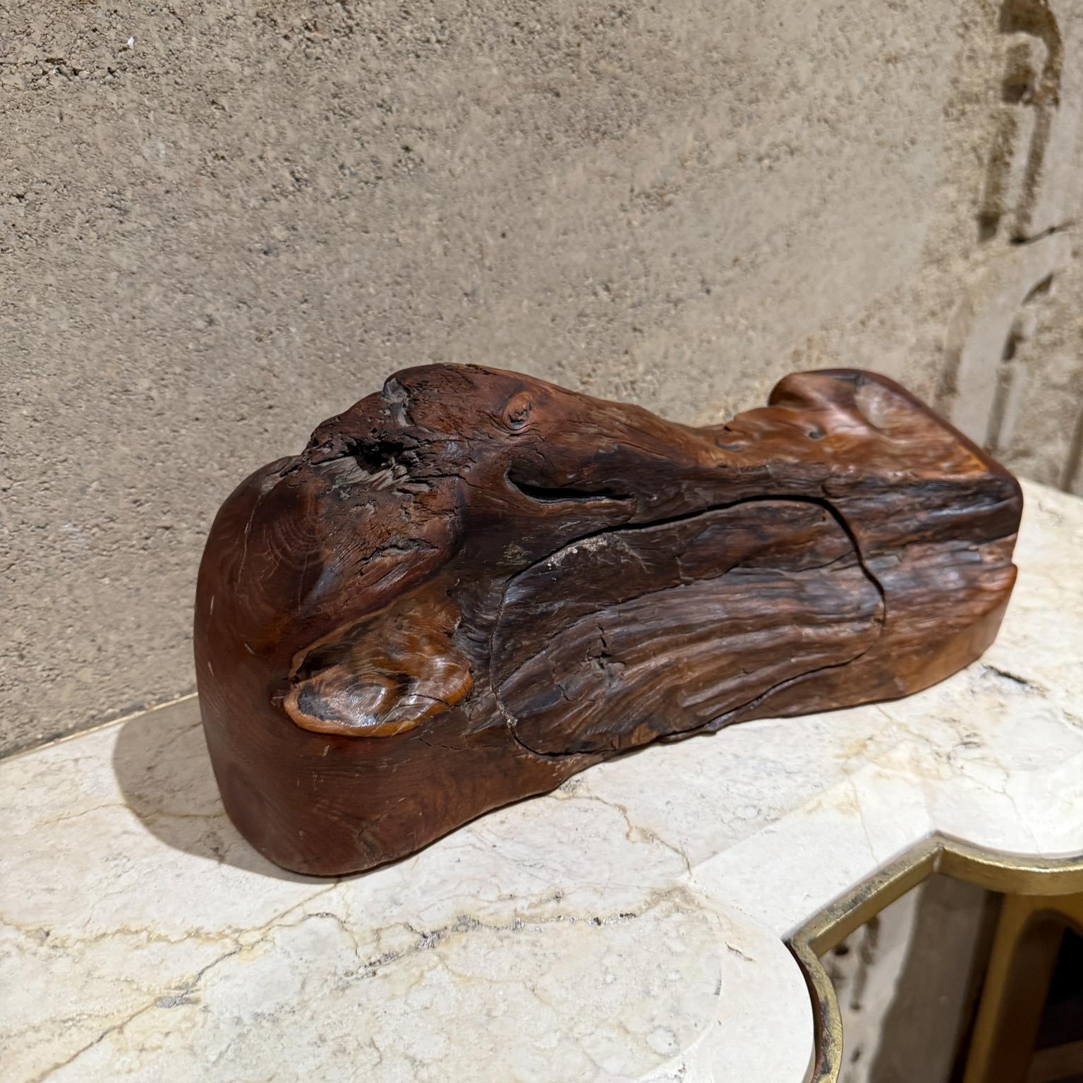 1970s Free Form Raw Edge Wood Jewelry Box 
Wood has a clear finish. Velvet interior sections.
In the style of Don Shoemaker 
No label 
5.75 h x 15 w x 5.5 d
Original Unrestored Preowned Vintage Condition.
Refer to images.