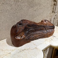 1970s Jewelry Secret Stash Box Organic Wood