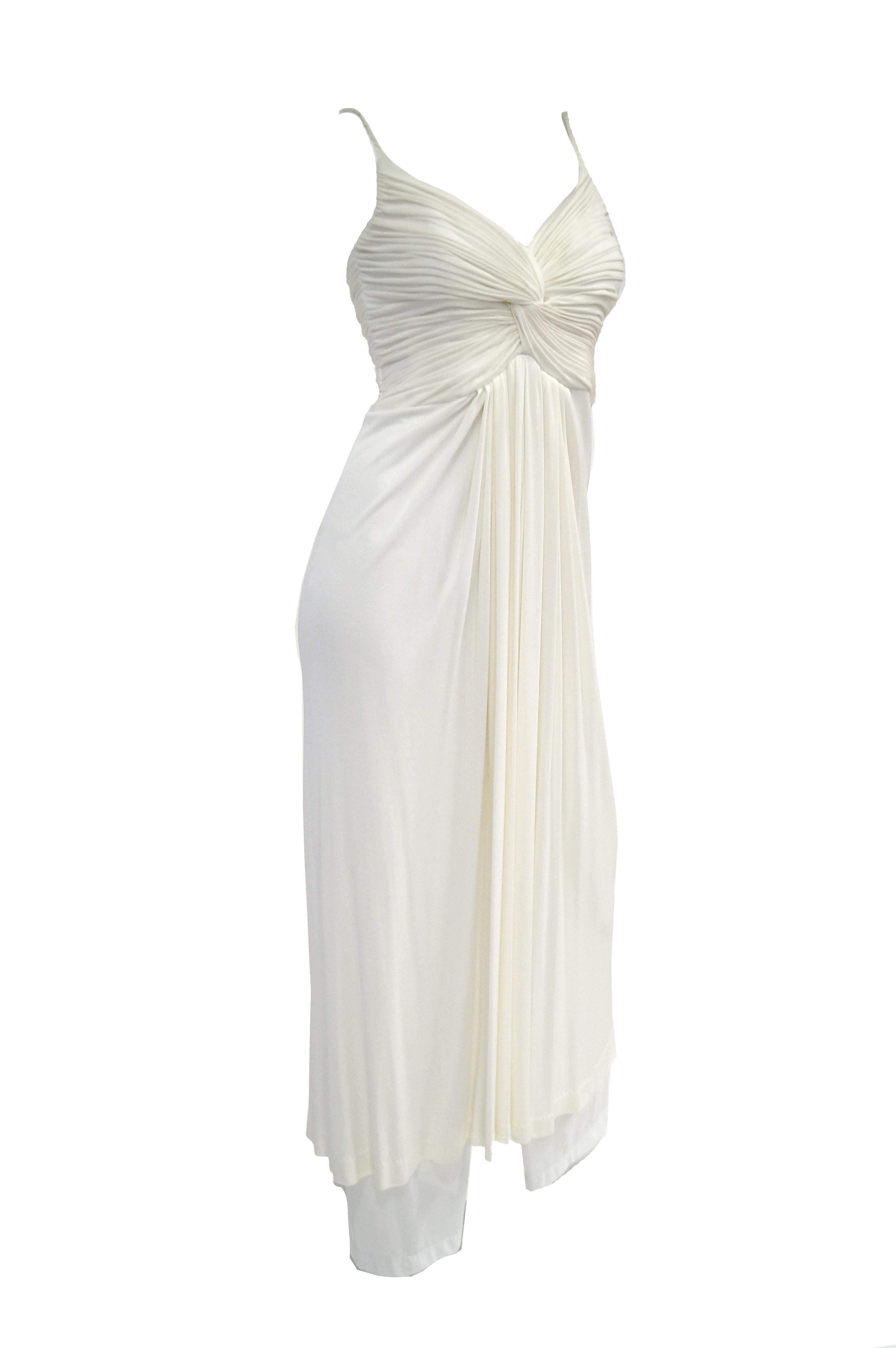 grecian white dress