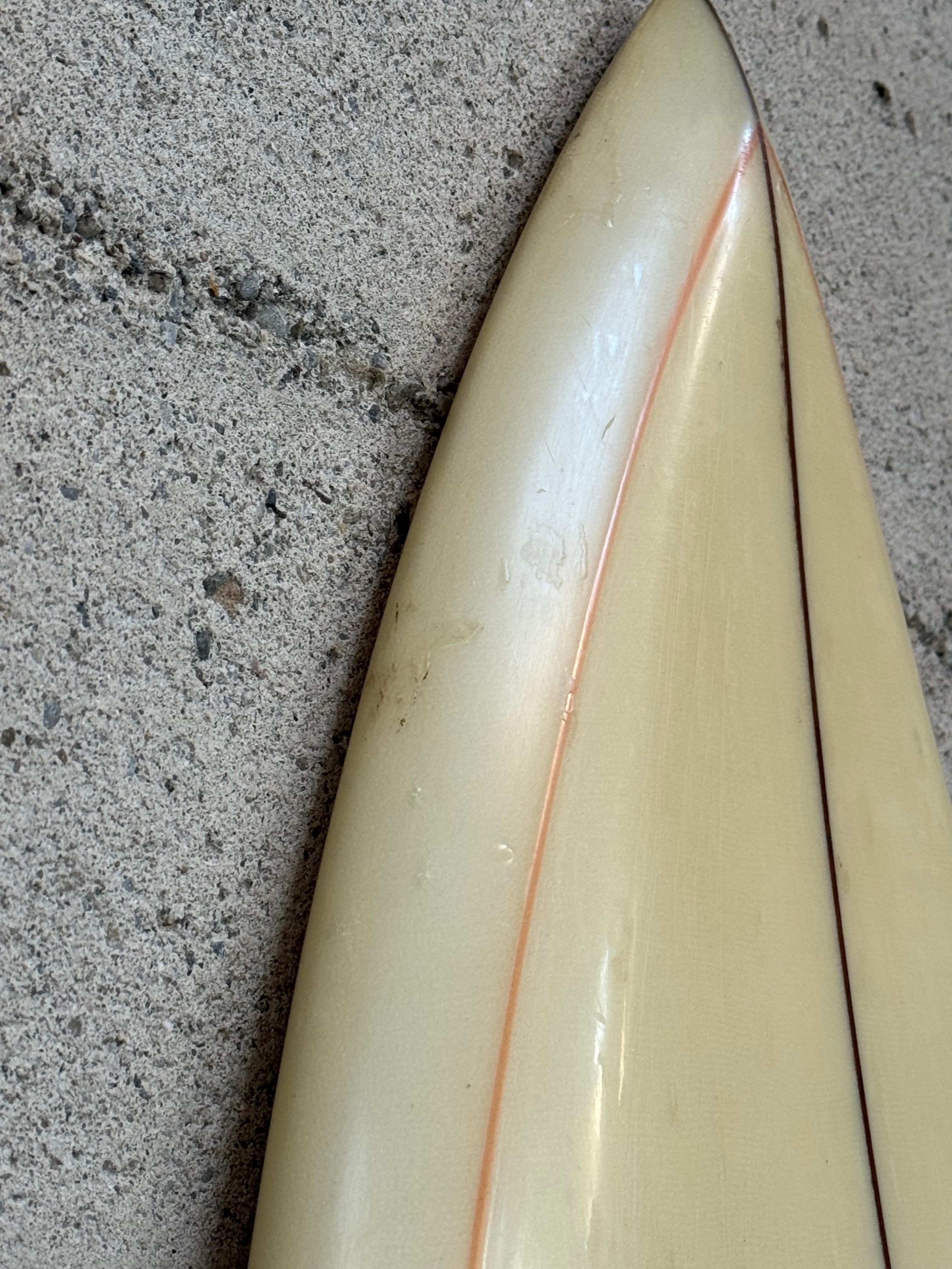 Resin 1970s Joey Thomas Single Fin Surfboard an Santa Cruz Surf History Artifact For Sale