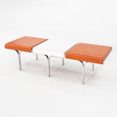1970s John Behringer for JG Furniture Three Part Link Bench