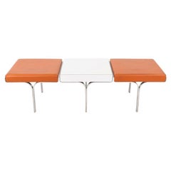 1970s John Behringer for JG Furniture Three Part Link Bench