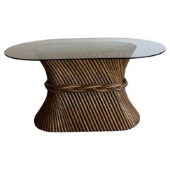 1970’s John & Elinor McGuire Wheatsheaf gathered dining table console