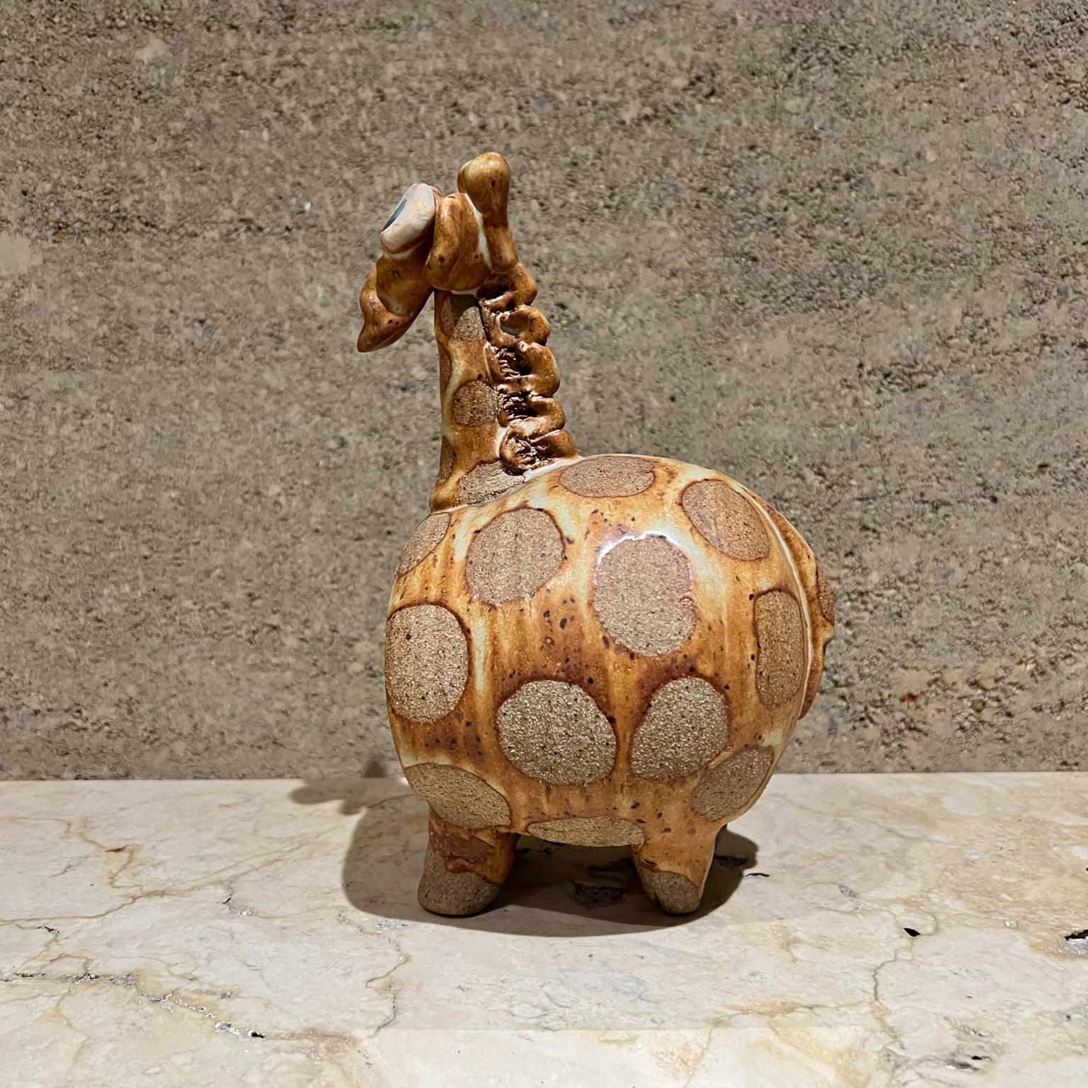 Ceramica d'arte in gres di John Pettus Giraffe degli anni '70 In condizioni buone in vendita a Chula Vista, CA