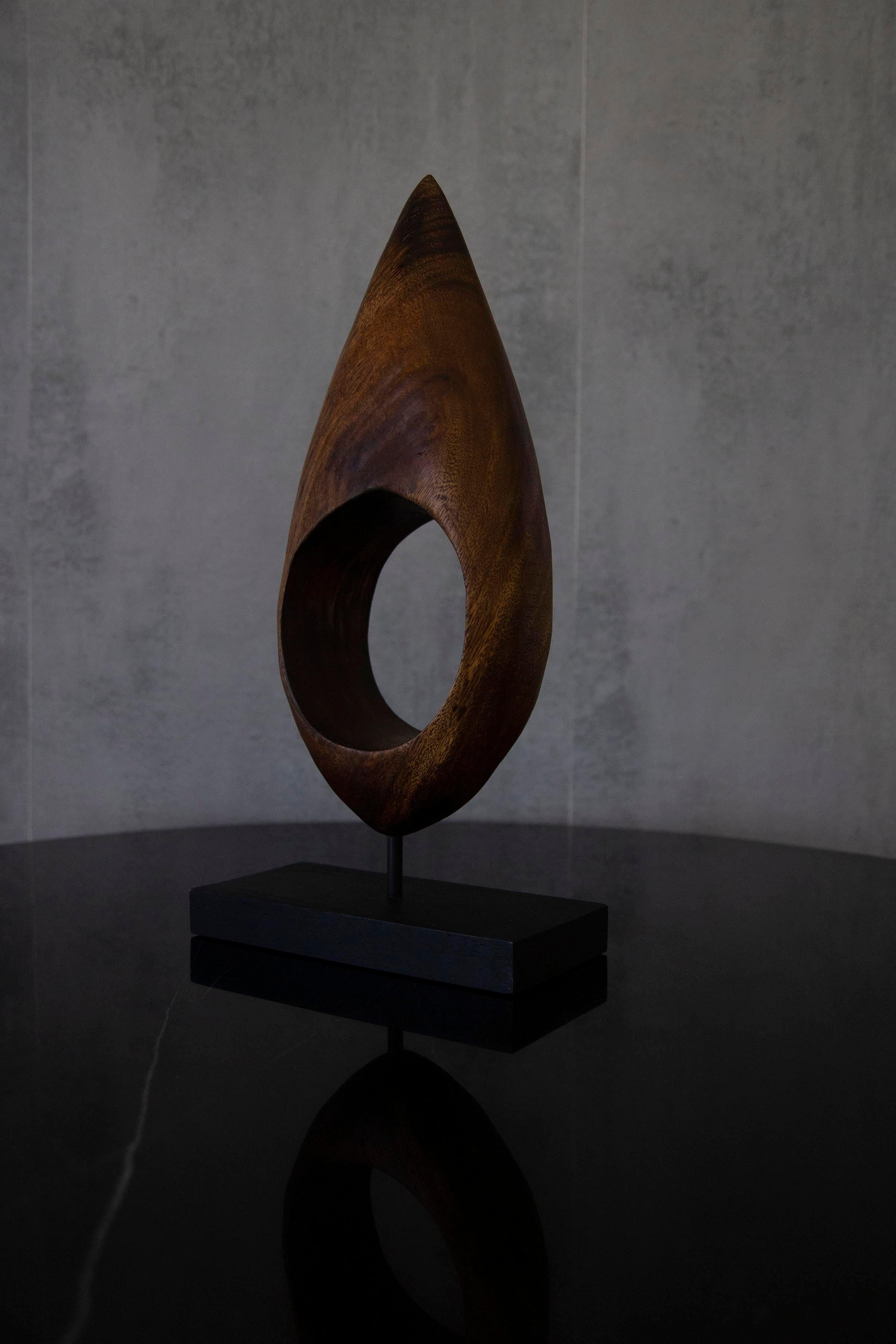 1970s John Spielman Modern Wood Organic Tabletop Sculpture In Good Condition For Sale In Los Angeles, CA