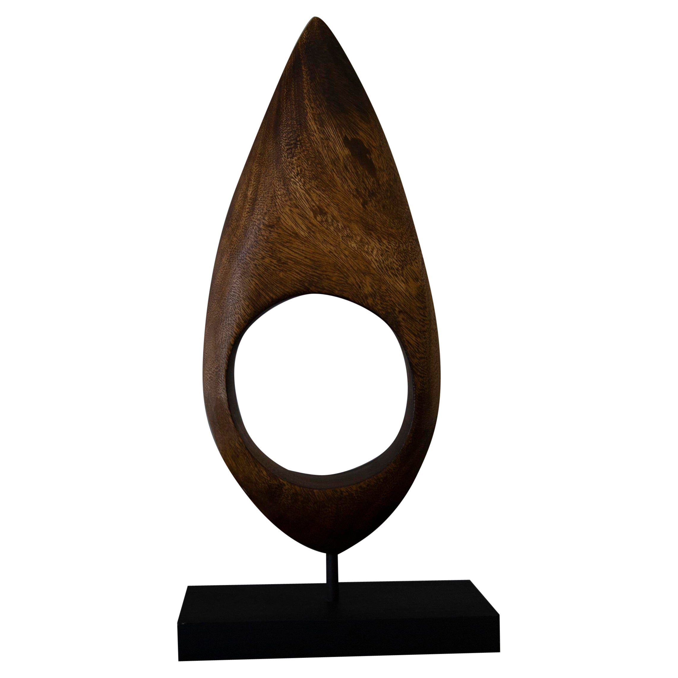 Scultura da tavolo organica in legno moderna di John Spielman degli anni '70