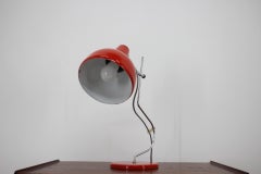 1970s Josef Hurka Red Table Lamp for Lidokov, Czechoslovakia