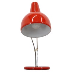 Vintage 1970s Josef Hurka Red Table Lamp for Lidokov, Czechoslovakia