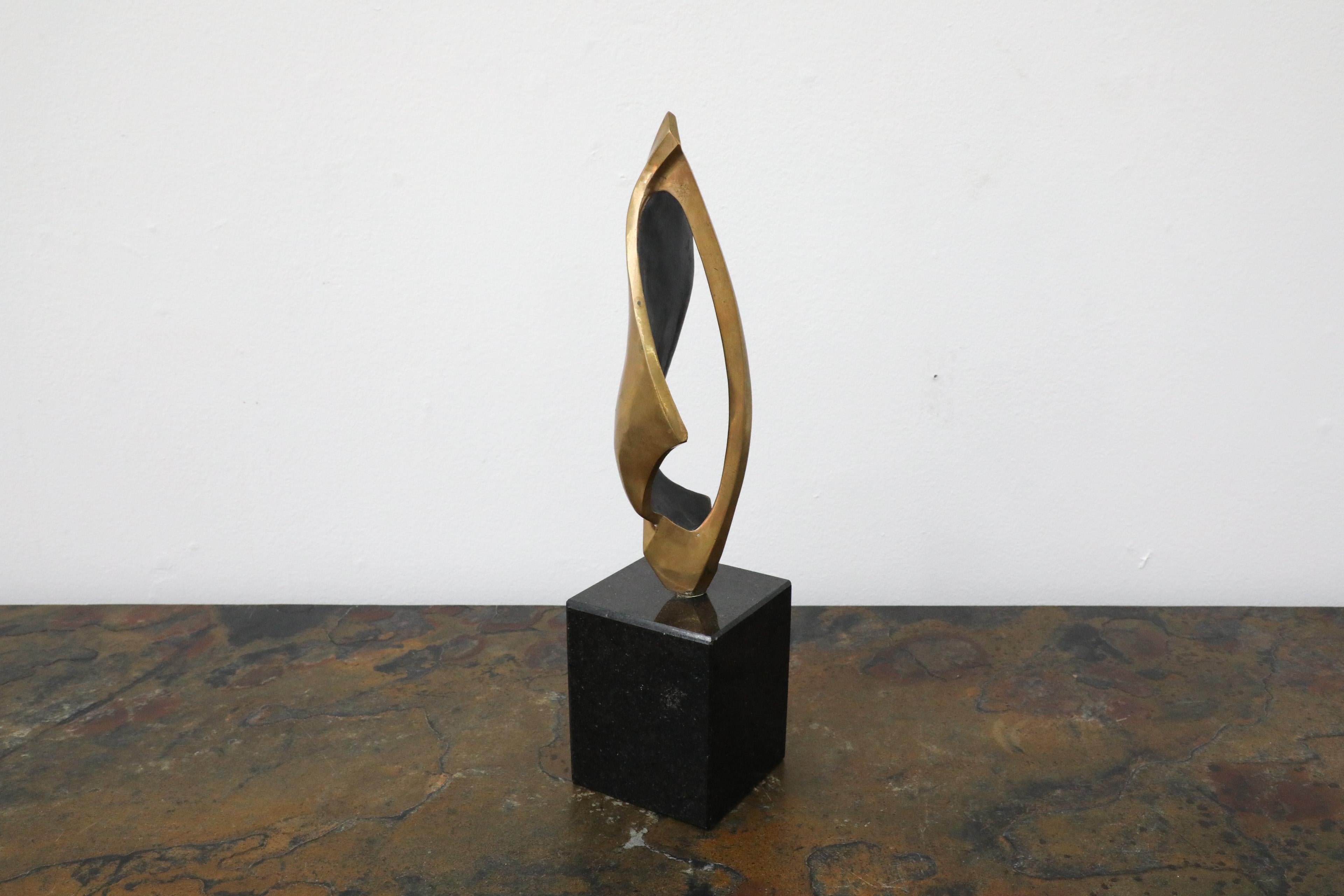 Sculpture moderne Conductor en laiton et marbre de Joseph Sloan des années 1970 en vente 3