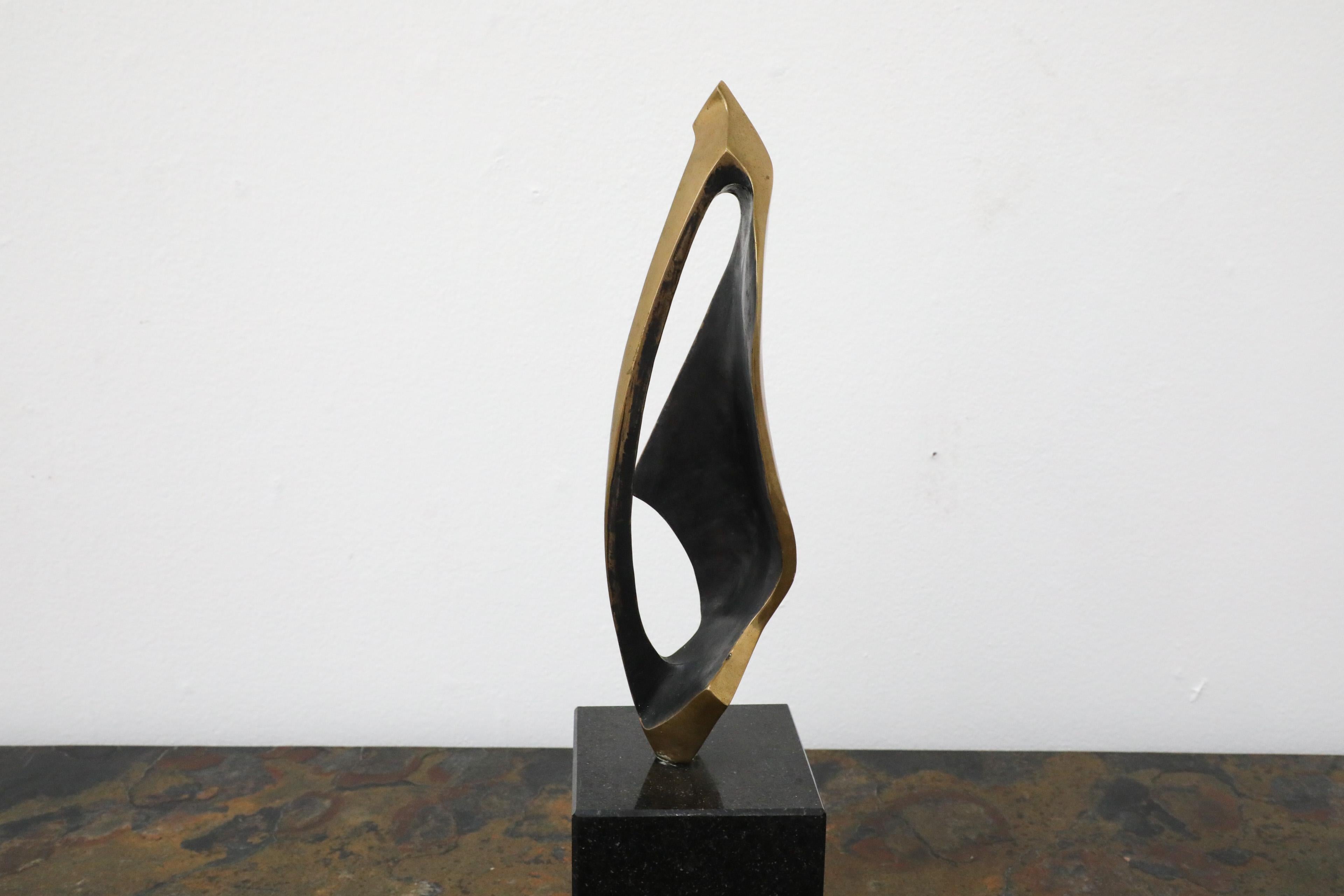 Sculpture moderne Conductor en laiton et marbre de Joseph Sloan des années 1970 en vente 6