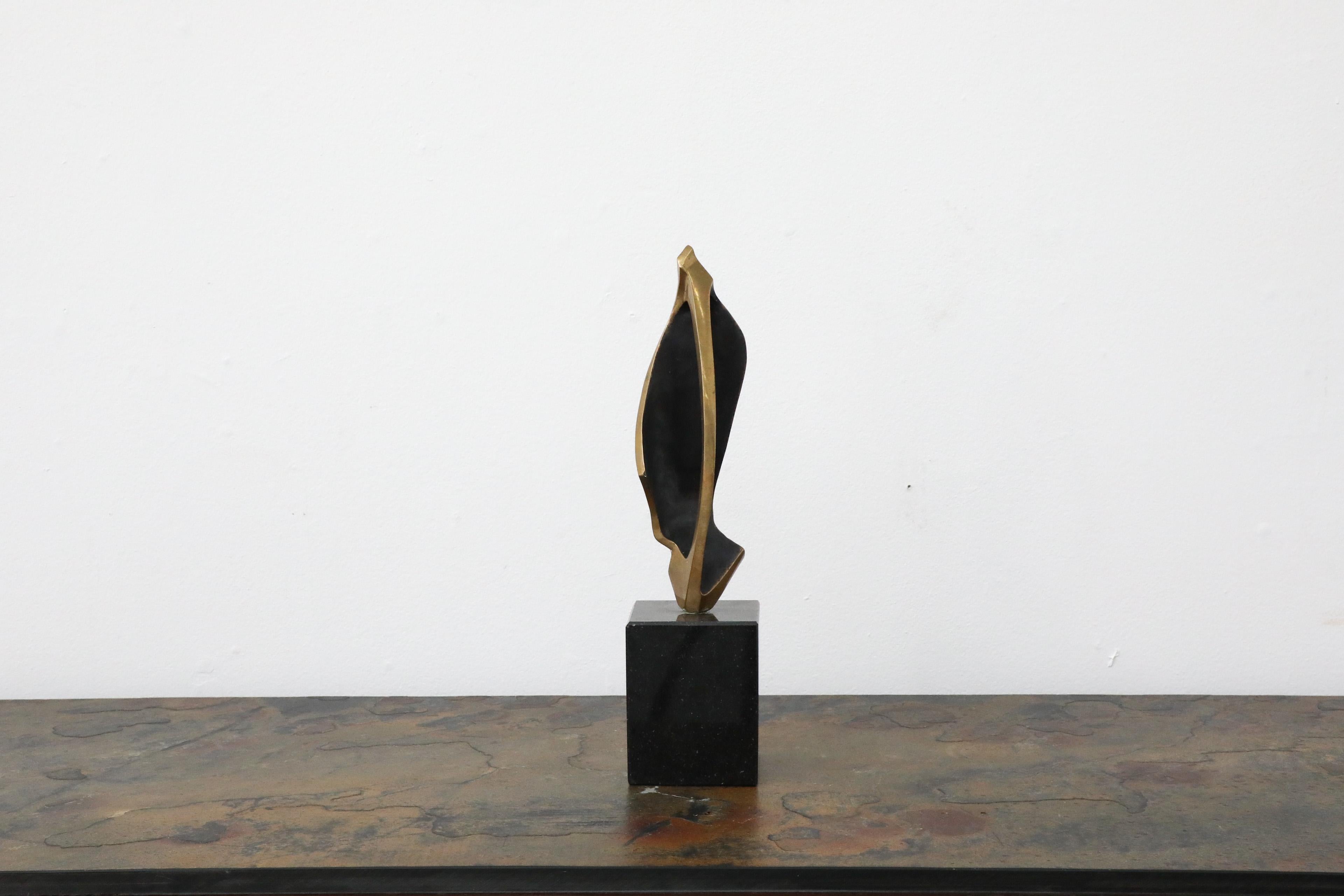 Sculpture moderne Conductor en laiton et marbre de Joseph Sloan des années 1970 en vente 1