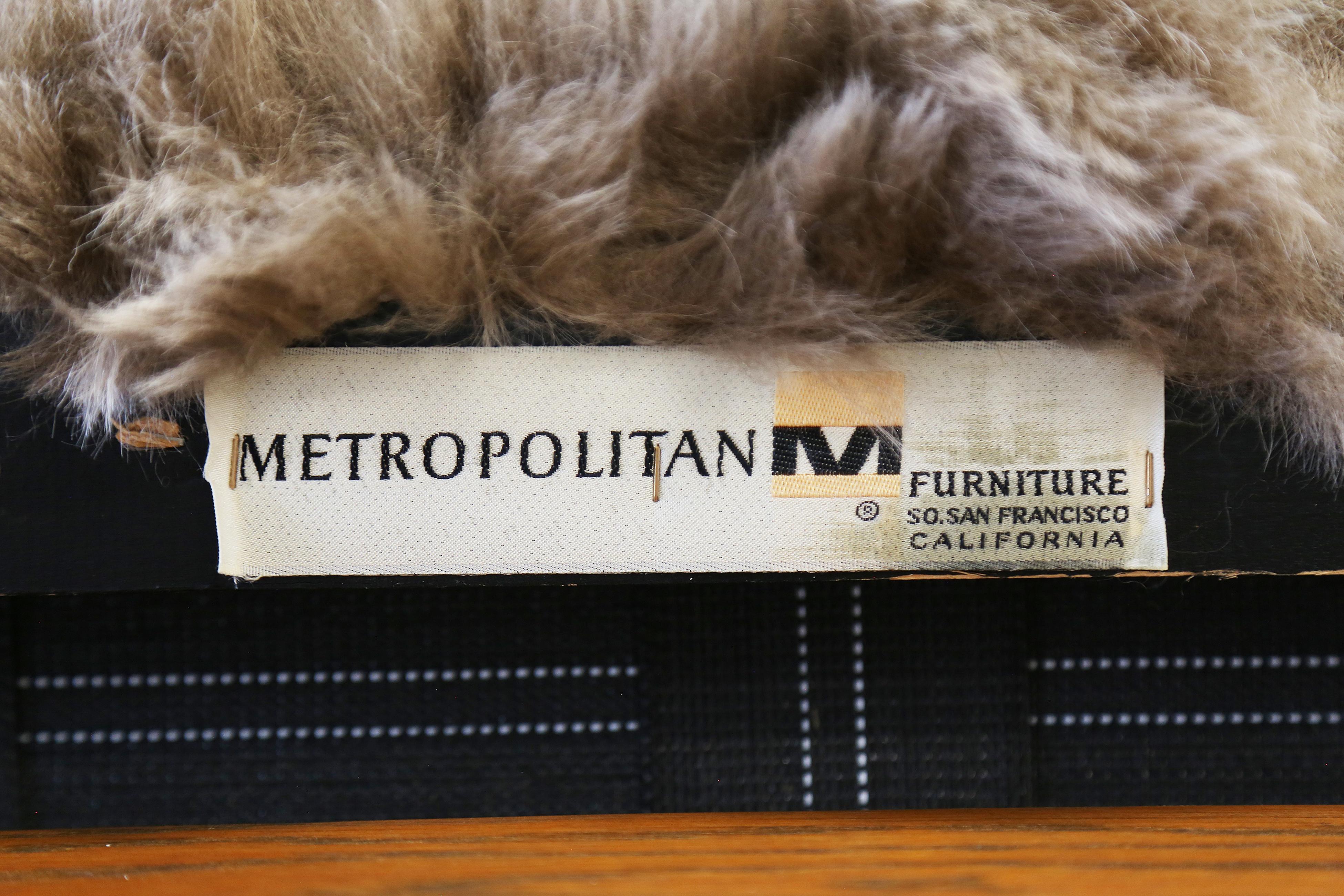 1970s Jules Heumann for Metropolitan Furniture Sofa in Icelandic Sheep's Wool For Sale 11