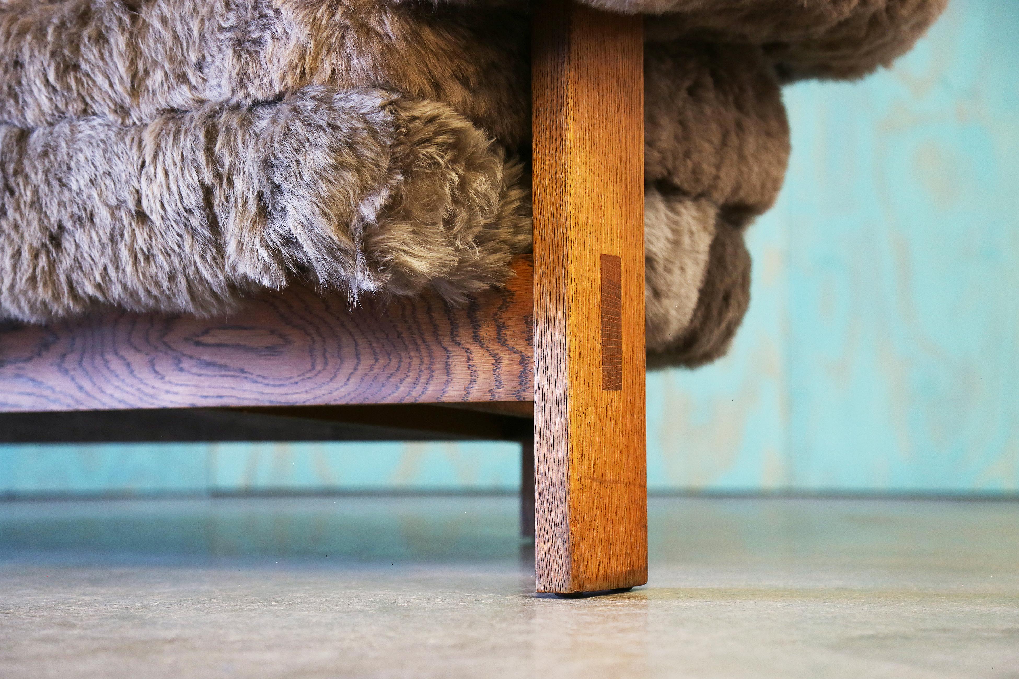 1970s Jules Heumann for Metropolitan Furniture Sofa in Icelandic Sheep's Wool For Sale 2