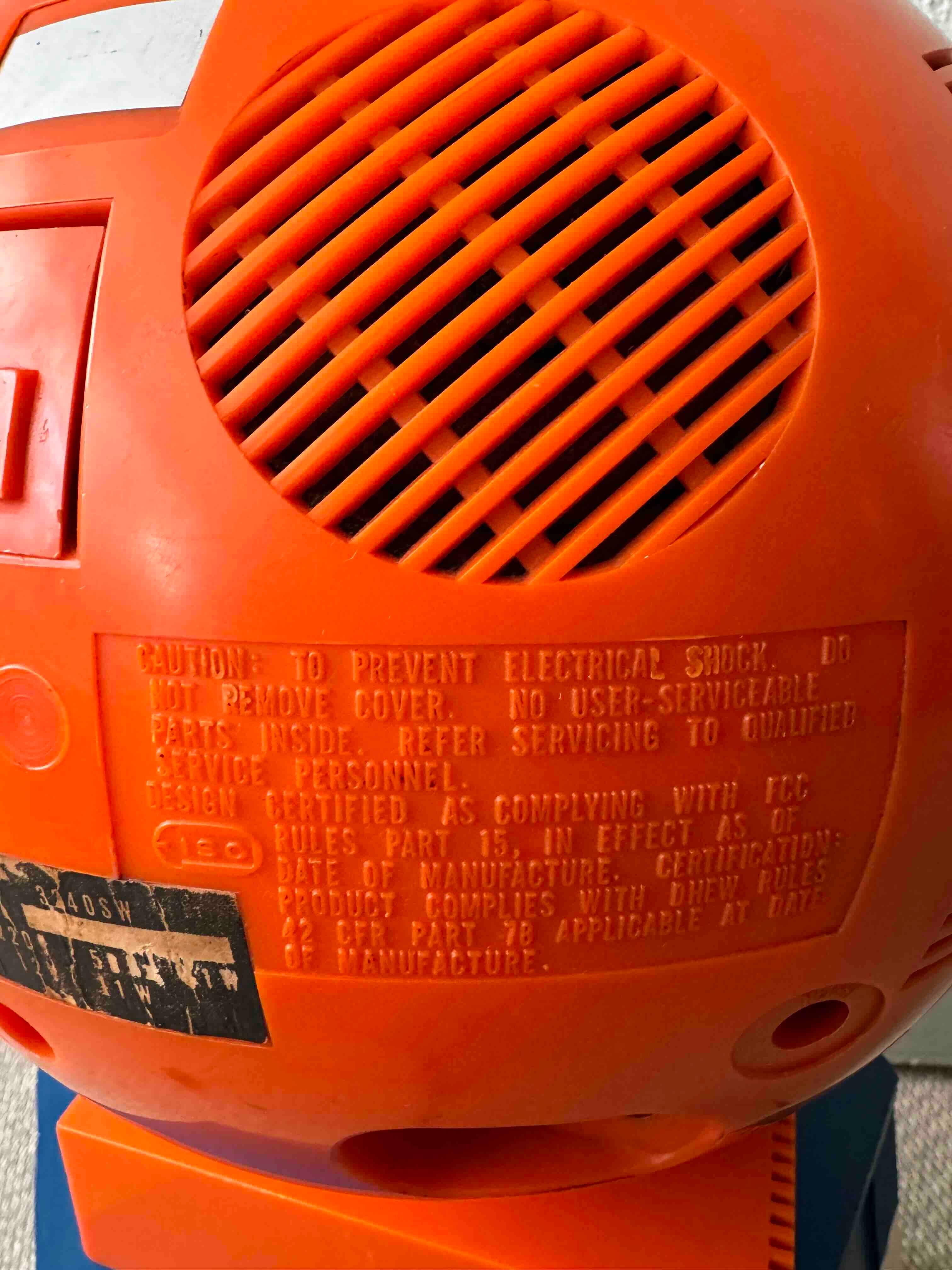1970’s JVC Nivico 3240SW Videosphere TV Orange 6