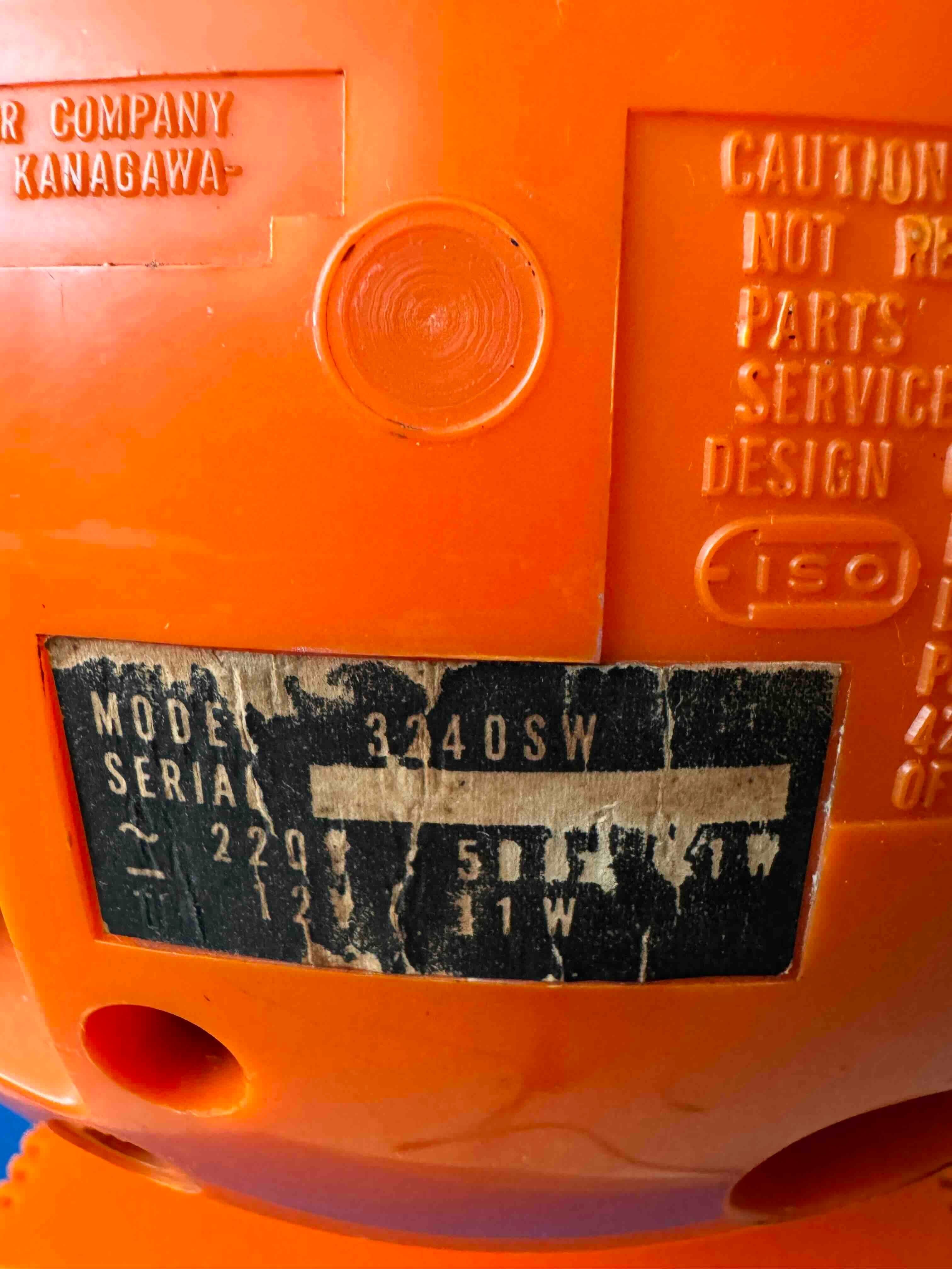 1970’s JVC Nivico 3240SW Videosphere TV Orange 7