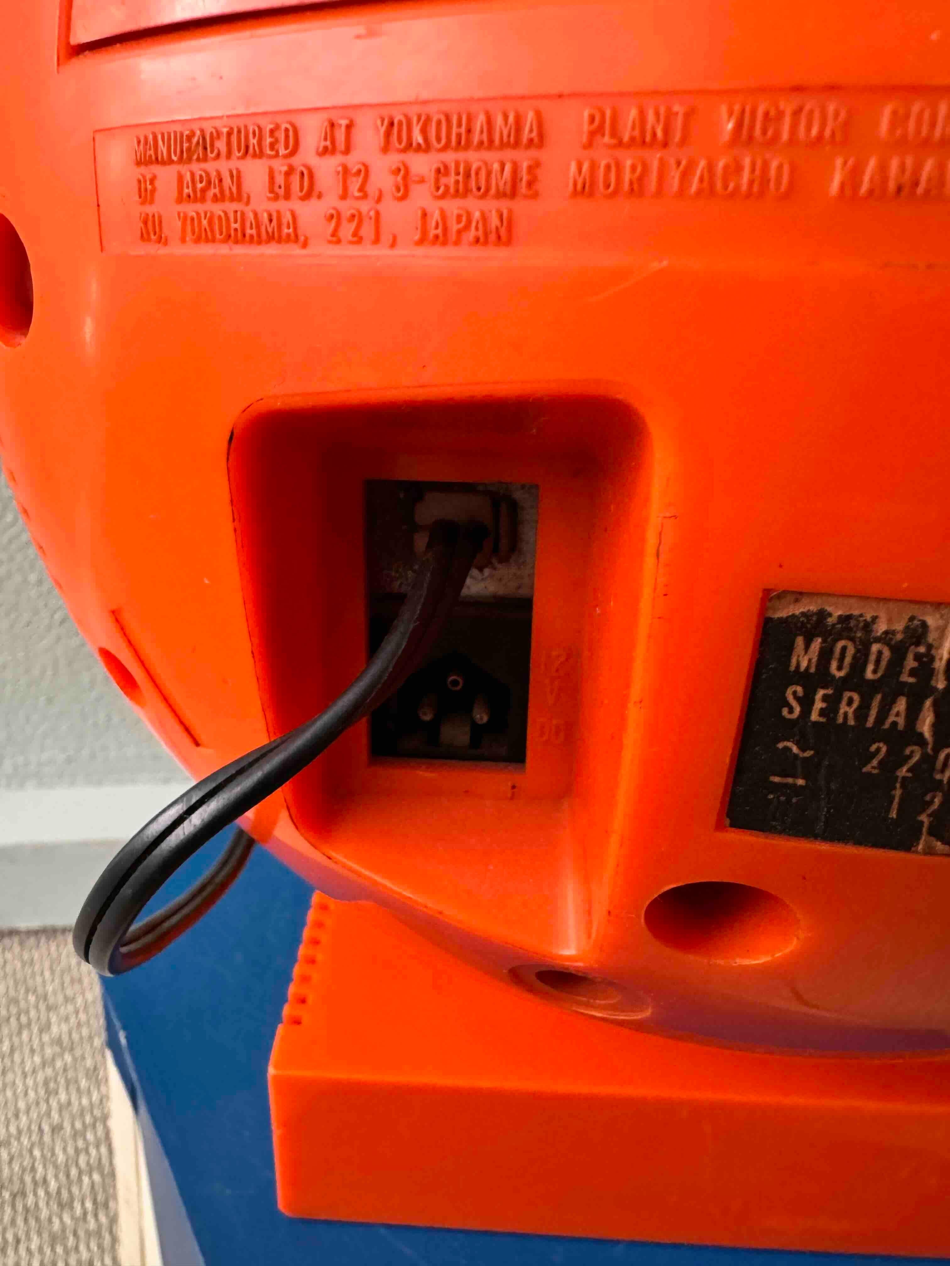 1970’s JVC Nivico 3240SW Videosphere TV Orange 9