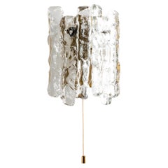 Applique en cristal de glace Kalmar des années 1970