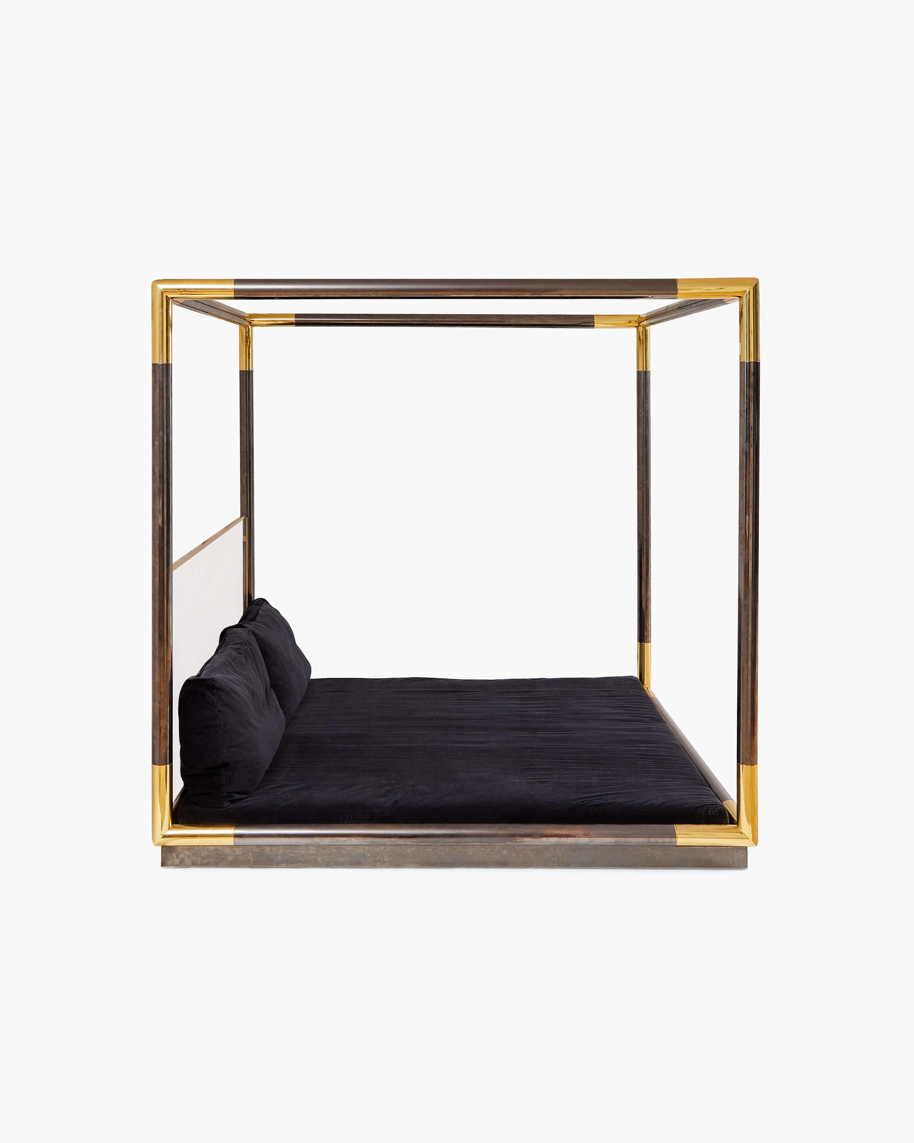 lucite canopy bed