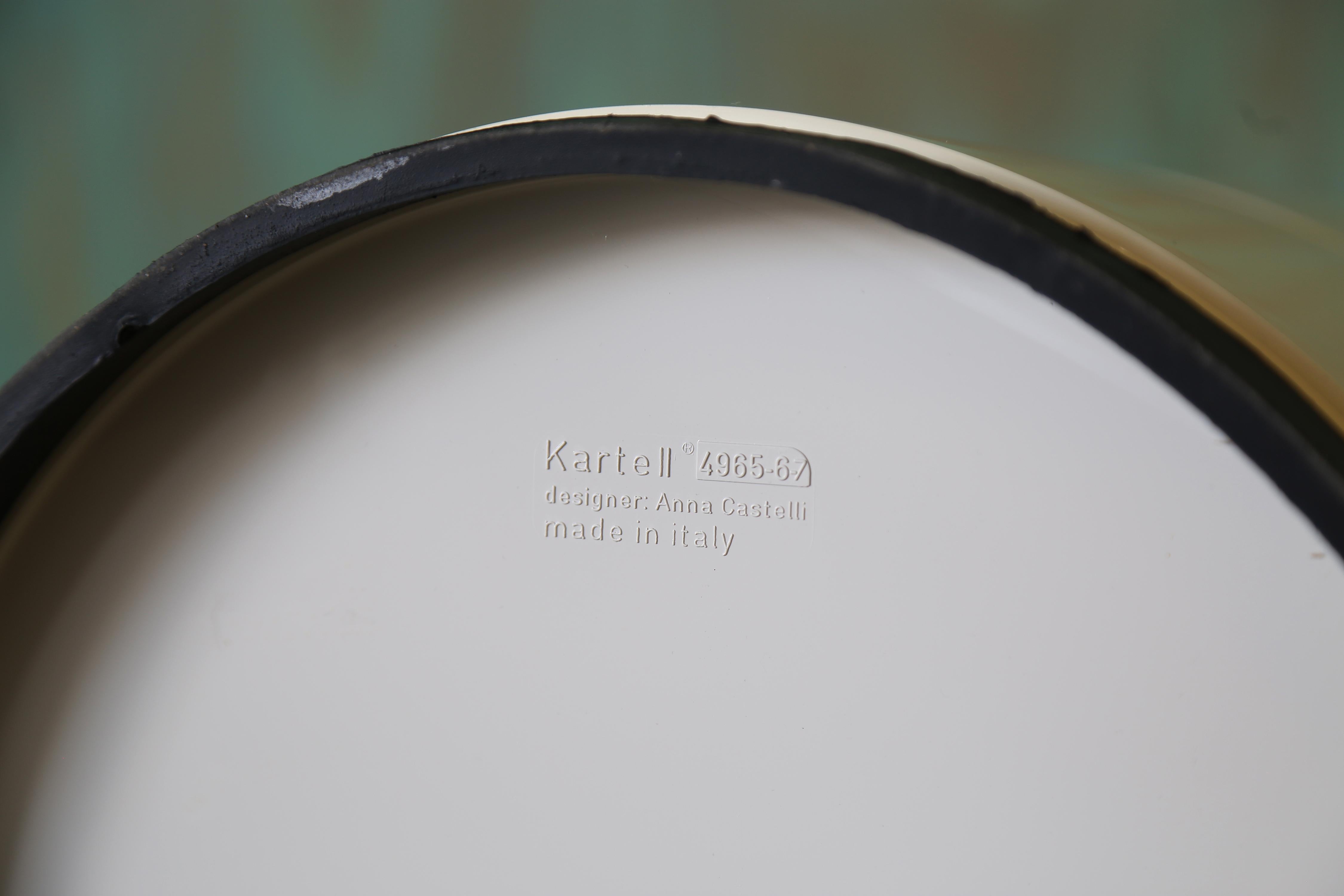 1970er Kartell Italien Componibili 2-stöckige moderne Aufbewahrungsschränke von Anna Castelli im Angebot 1